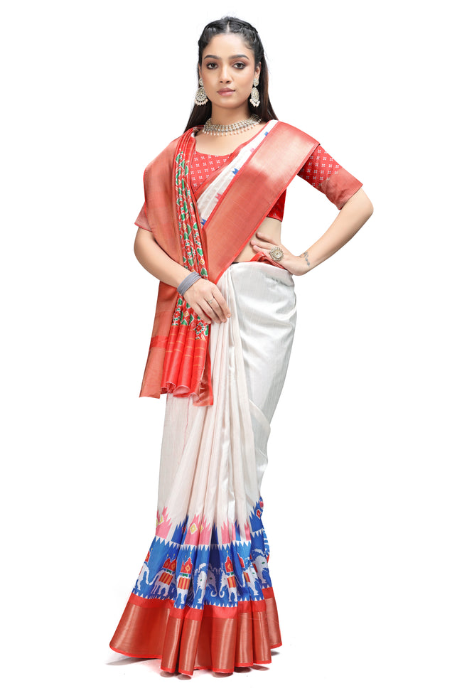Traditional Ikkat Sarees in Vibrant Colors
