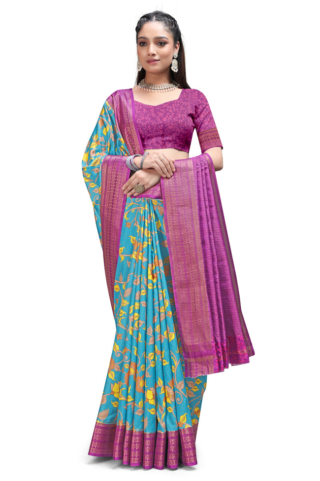 Brushwork Beauty – Kalamkari Print Sarees