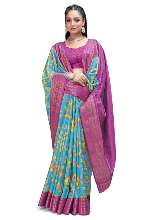 Brushwork Beauty – Kalamkari Print Sarees