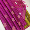 Loomed Perfection Magenta Silk Saree With Traditional Craftsmanship