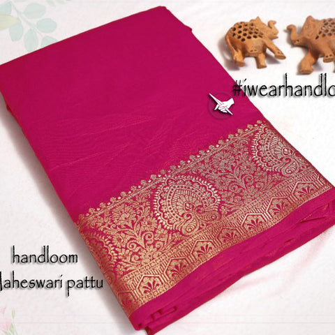 Royal Radiance Rani Tissue Weaving Work Saree