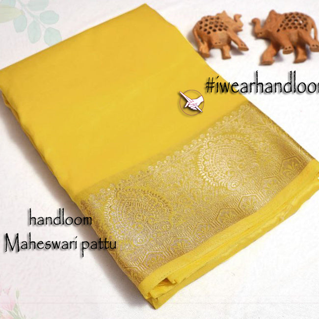 Timeless Threads Engaging Yellow Soft Silk Tissue Saree