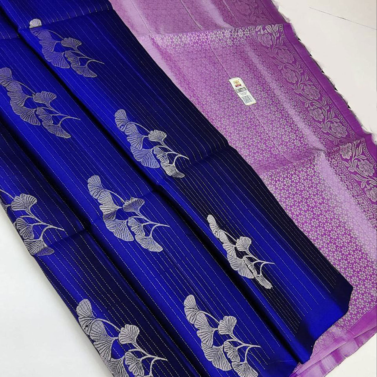 Appealing Blue Premium Silk Saree With Exquisite Weaving Work