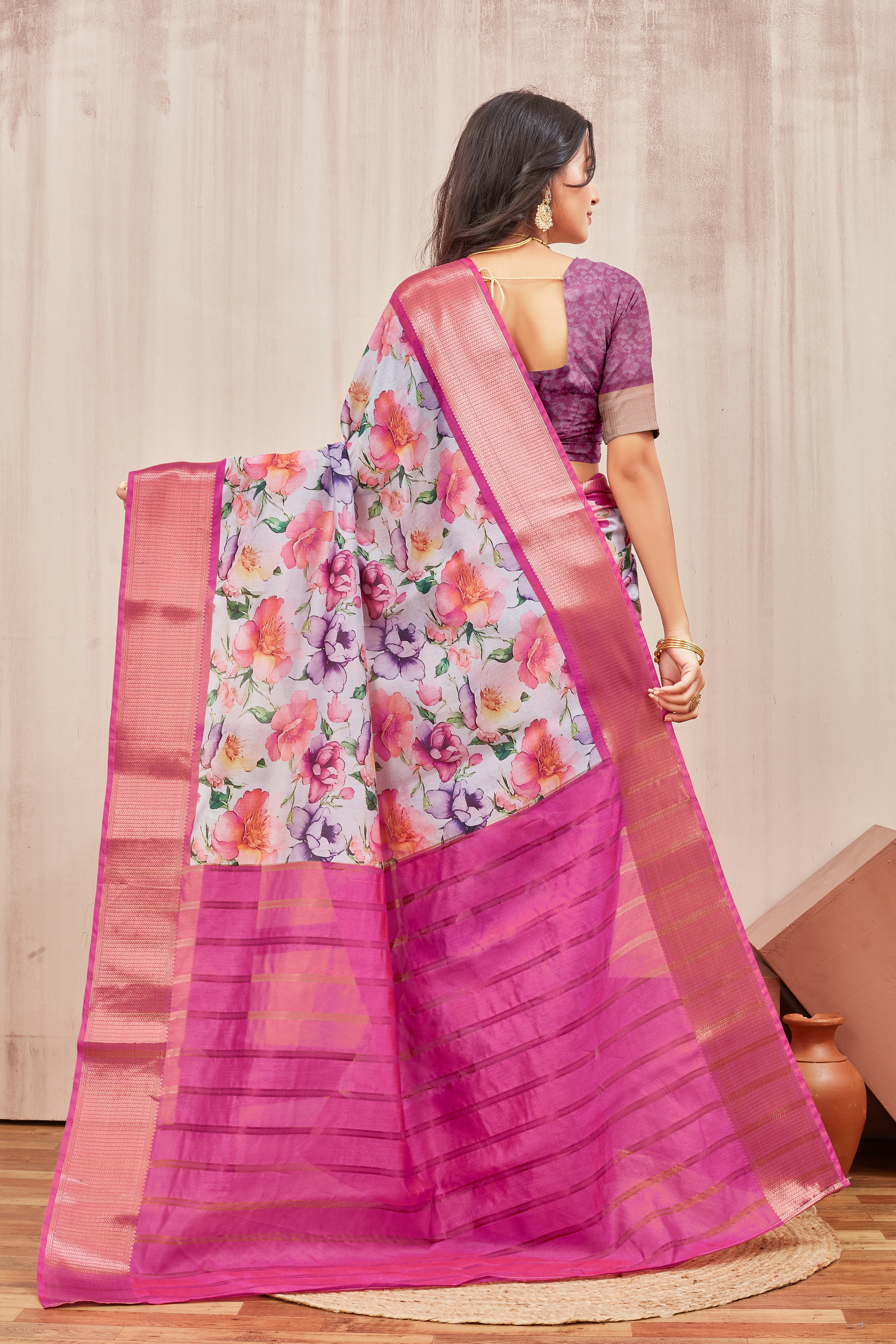 Drape Yourself in Elegance: Mysore Crepe Digital Print Sarees