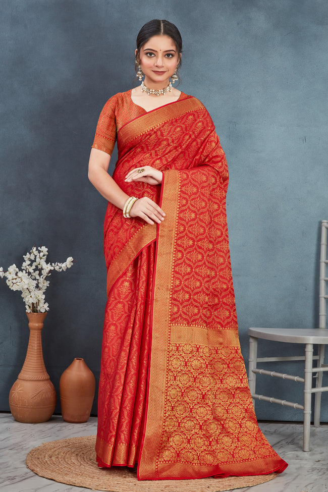 Drape the Finest: Mysore Brocket Soft Silks for the Discerning