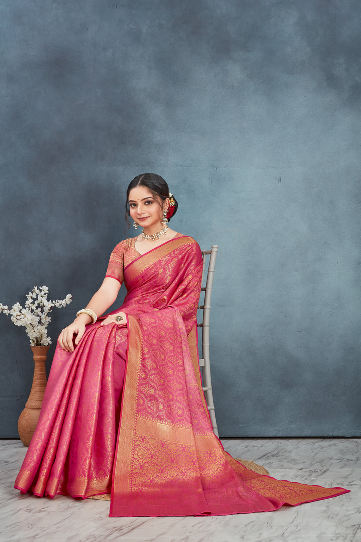 Mysore Brocket Soft Silks – The Fabric of Elegance