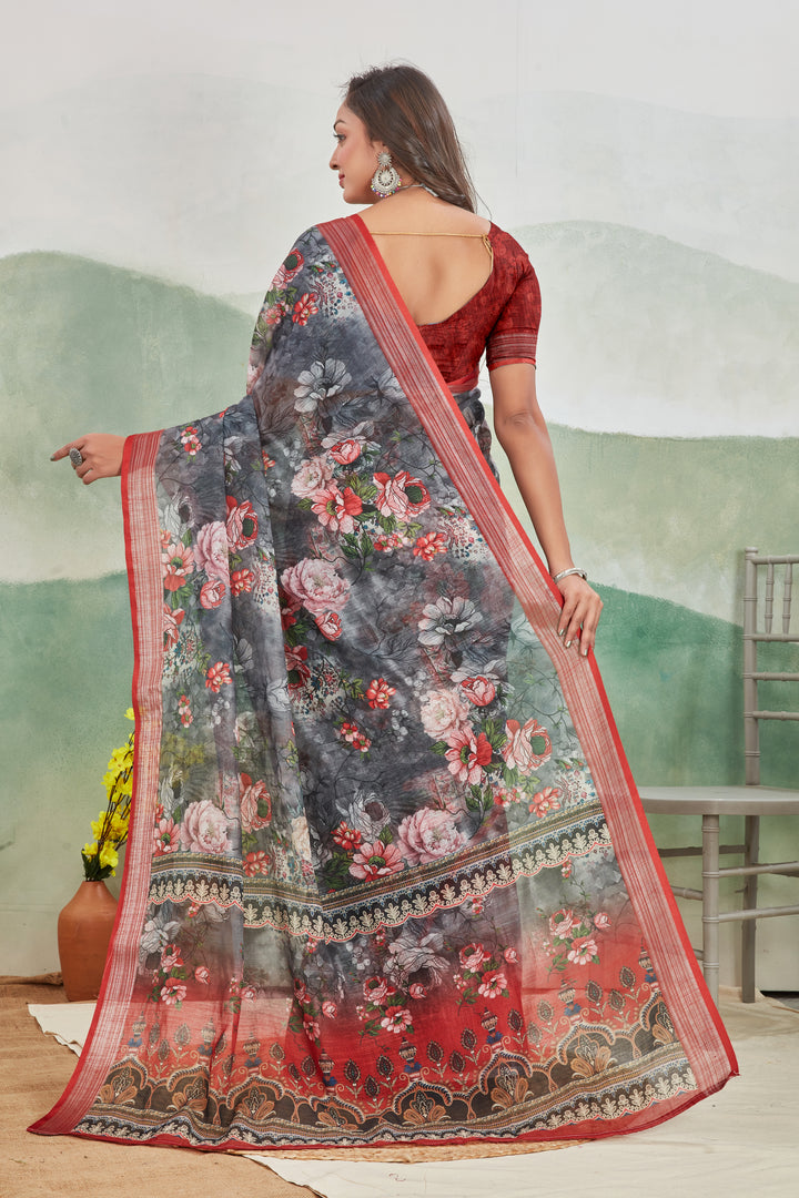 A Love Affair with Soft Linen Silk Saree