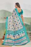 Naturally Stylish with Digitally Printed Soft Linen Saree
