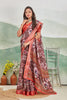 Soft Linen Saree with Minimal Looks with Maximum Style