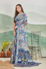 Parfect Style with Simplified with Linen Saree