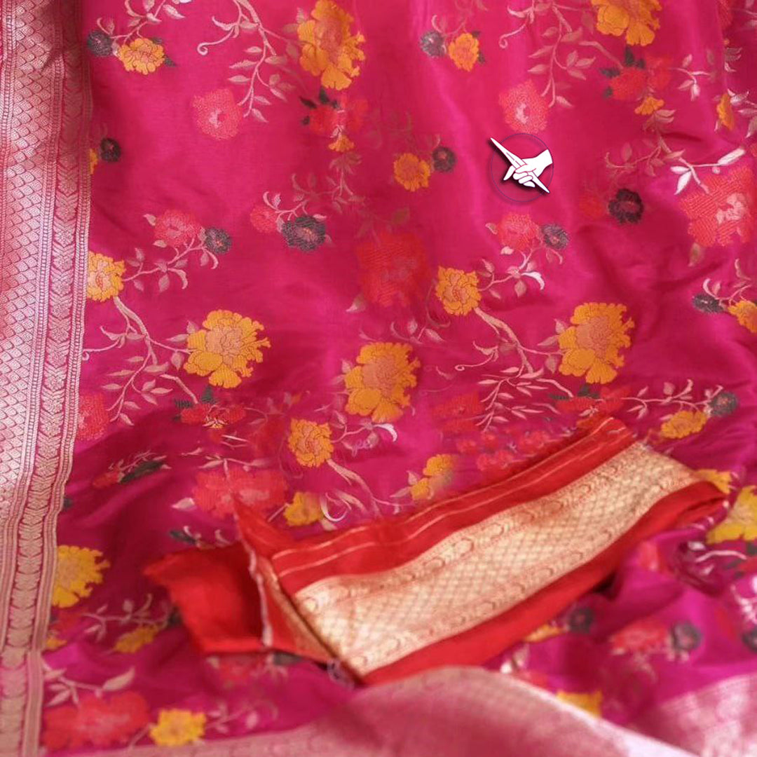 Beautiful Rani Pattu Weaving Silk Saree With Elegant Handloom Finish