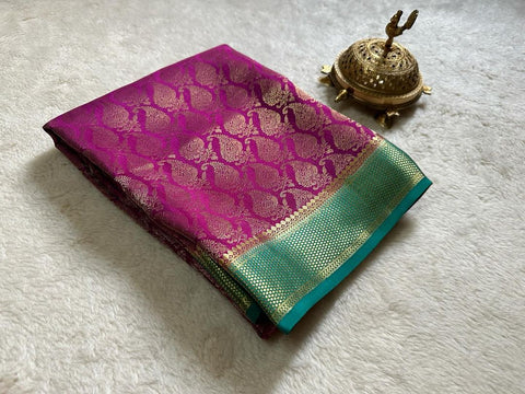 Beautiful Pure Brocade Mysore silk sarees
