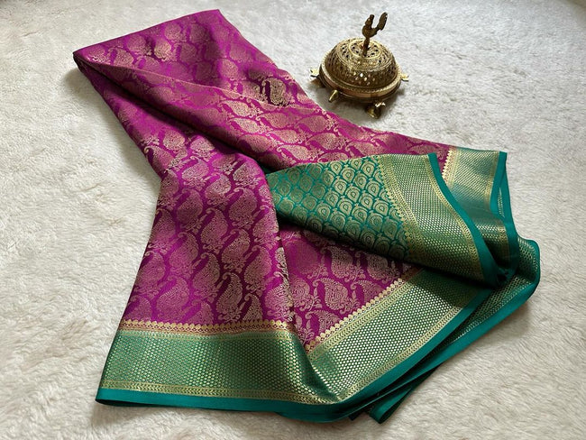 Beautiful Pure Brocade Mysore silk sarees
