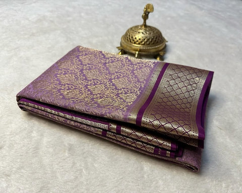 Beautiful Pure Brocade Mysore silk sarees