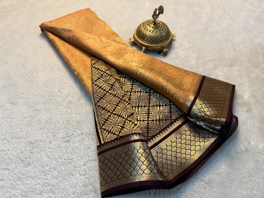 Beautiful Pure Brocade Mysore silk sarees