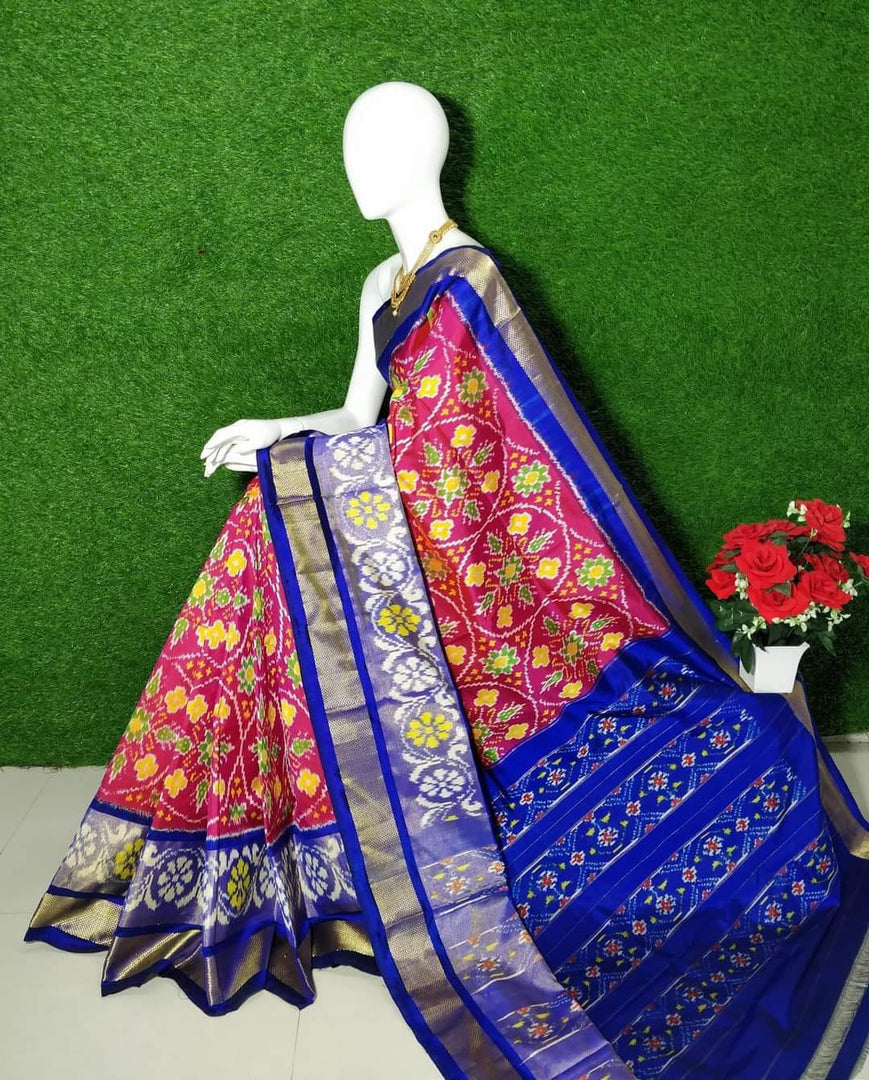 Pochampalli Printed Handloom Soft Silk Saree