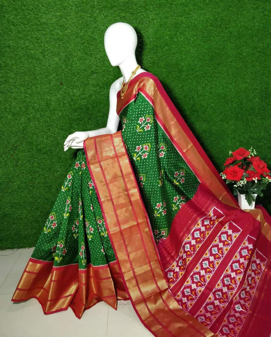Pochampalli Printed Handloom Soft Silk Saree