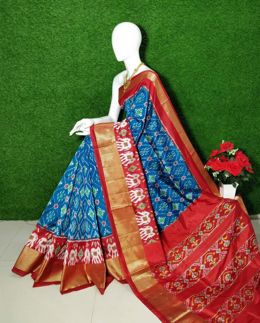 Pochampalli Printed Handloom Soft Silk Saree