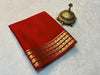 Opulent Red Semi Mysore Silk Saree With Rich Traditional Touch