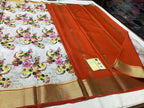Exclusive pure crepe printed mysore silk sarees