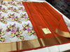 Exclusive pure crepe printed mysore silk sarees