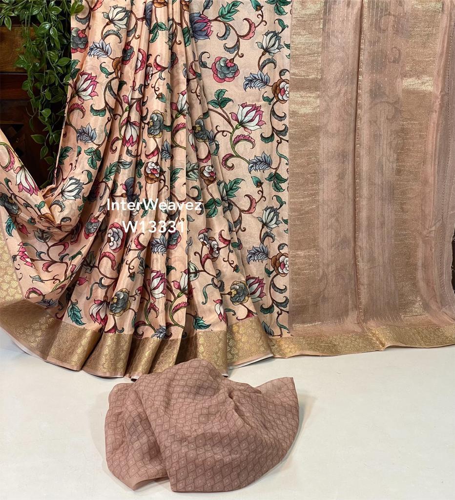 Latest And Exclusive Fancy Kalamkari Digital Print