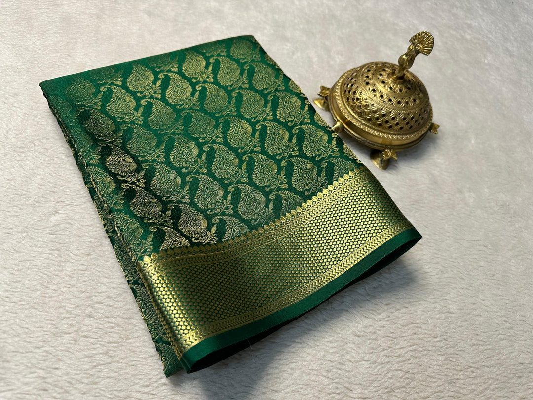 Beautiful Pure Brocade Mysore silk sarees