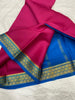 PINK ND BLUE SEMI SOFT SILK SAREE
