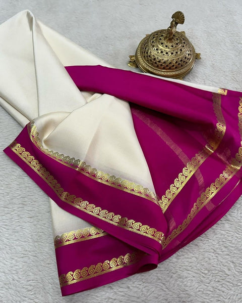 Pure Mysore silk saree
