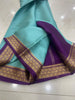 Timeless Purple And Beige Semi Soft Mysore Silk Saree With Heritage Inspired Design