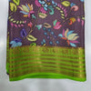 GORGEOUS Printed Mysore silk sarees in beautiful, kalamkari prints!