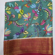 GORGEOUS Printed Mysore silk sarees in beautiful, kalamkari prints!
