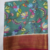 GORGEOUS Printed Mysore silk sarees in beautiful, kalamkari prints!