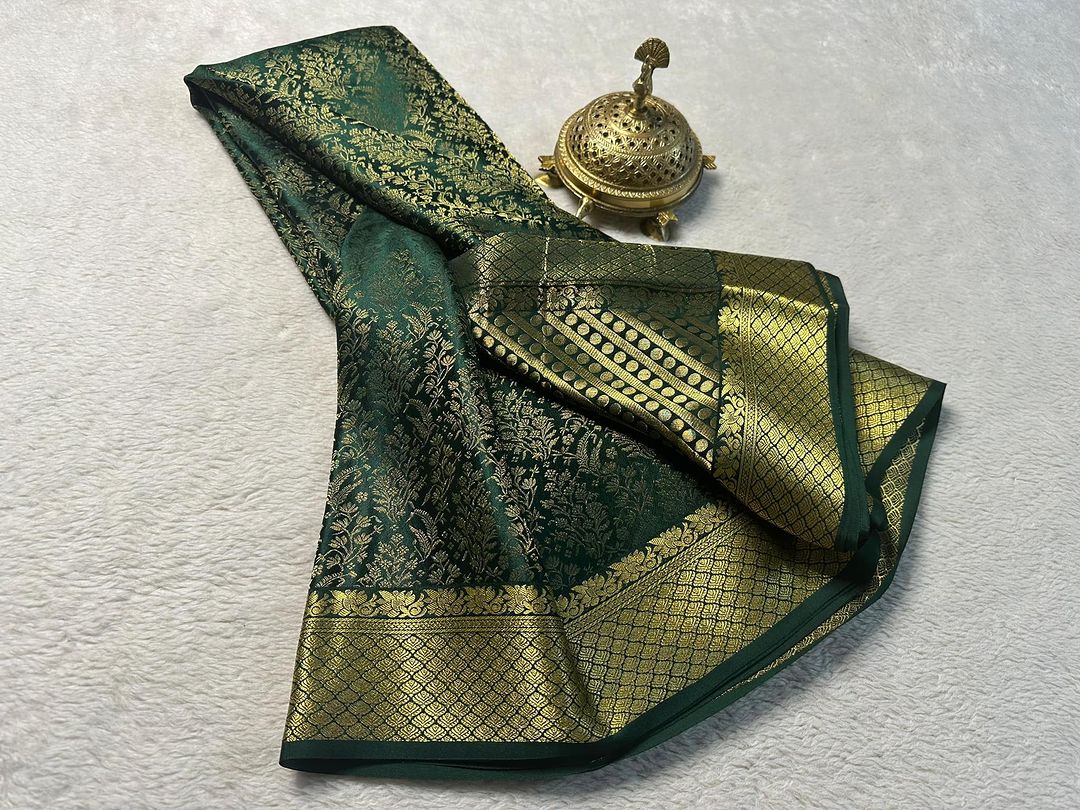 Pure Brocade Mysore Silk sarees