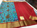 Modern Ethnic Pure Crepe Mysore Soft Silk Saree With Intricate Zari Border