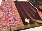 Graceful Traditional Mysore Silk Crepe Saree With Rich Zari And Digital Design