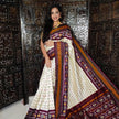 Designer Ikkat Digital Print Saree In Soft Silk With Traditional Weaving