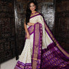 Exquisite Ikkat Patterned Soft Silk Saree With Heritage Handloom Texture