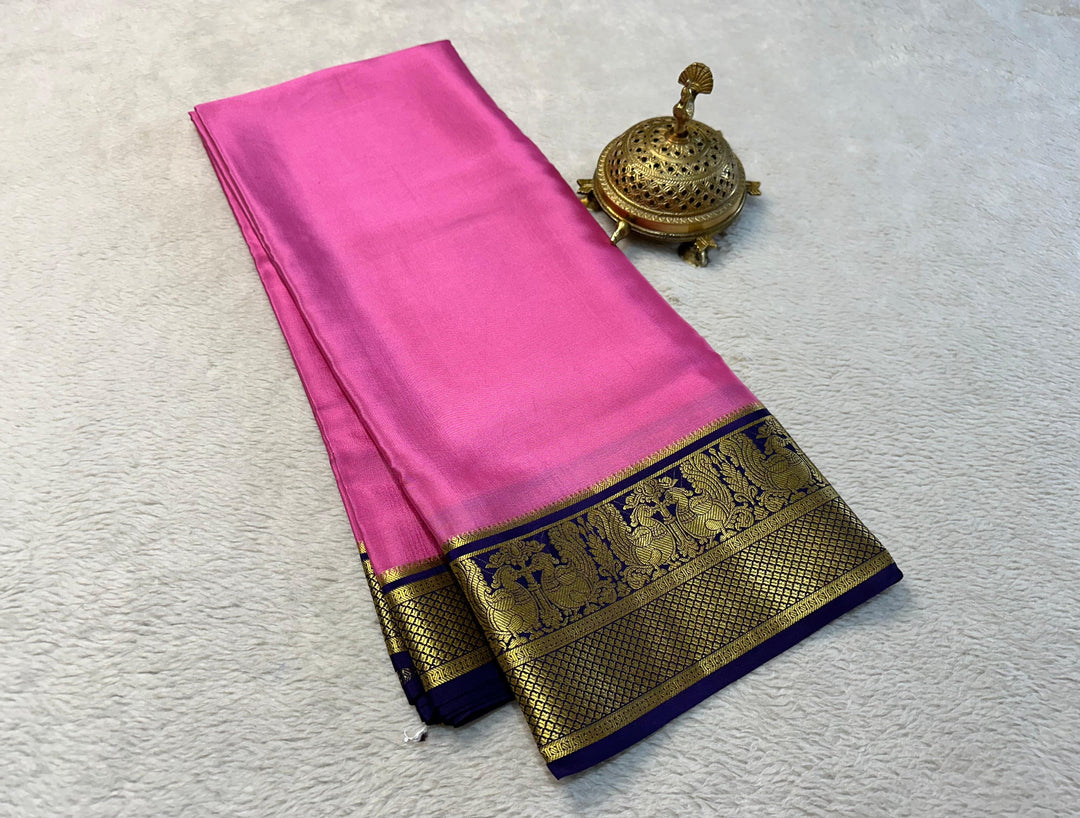 Beautiful Pure crepe Mysore silk sarees
