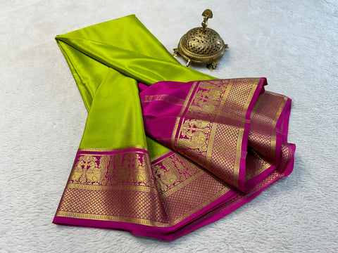 Beautiful Pure crepe Mysore silk sarees