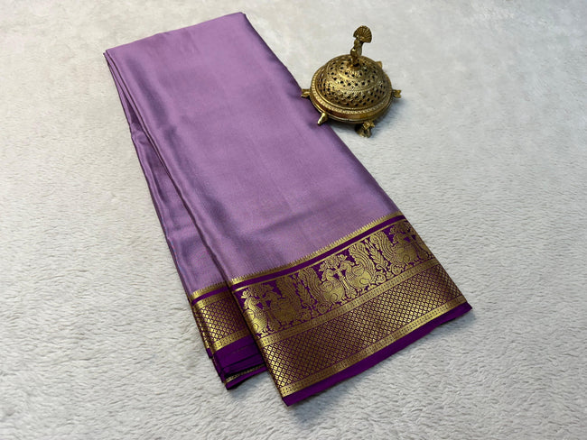 Beautiful Pure crepe Mysore silk sarees