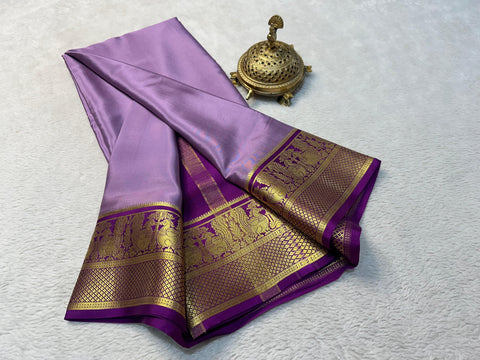 Beautiful Pure crepe Mysore silk sarees