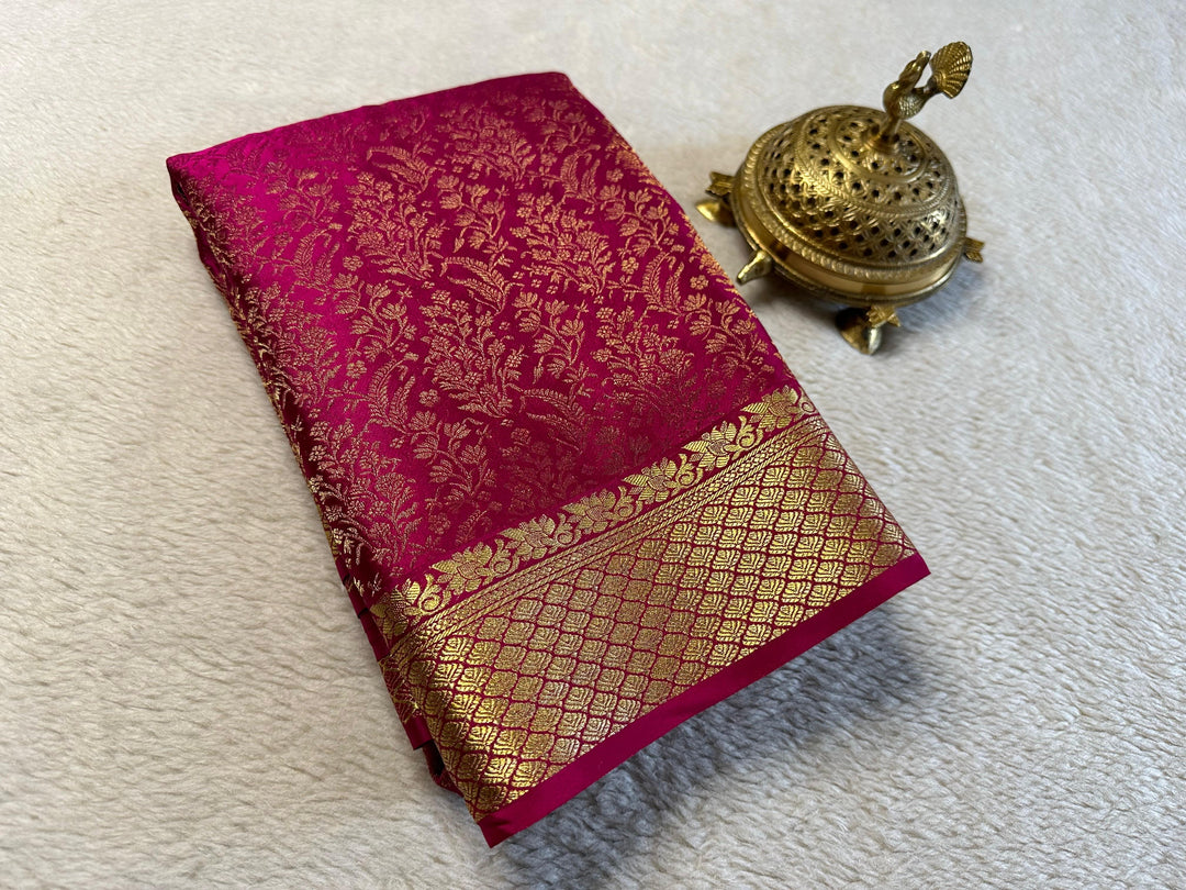 Pure Brocket Mysore silk sarees