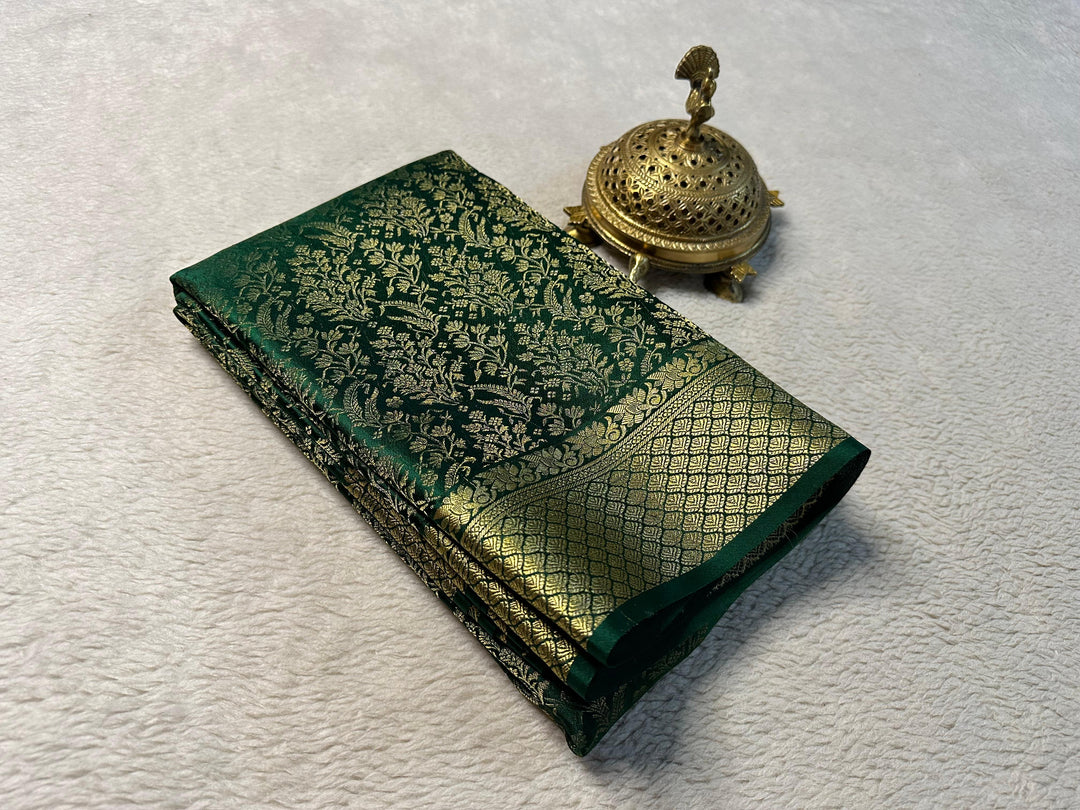 Pure Mysore silk green  sarees