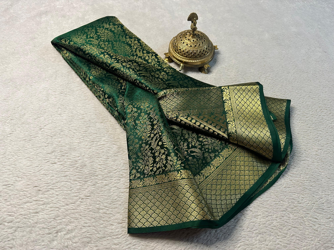 Pure Mysore silk green  sarees
