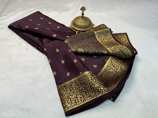 Beautiful Pure Brocade Mysore silk sarees