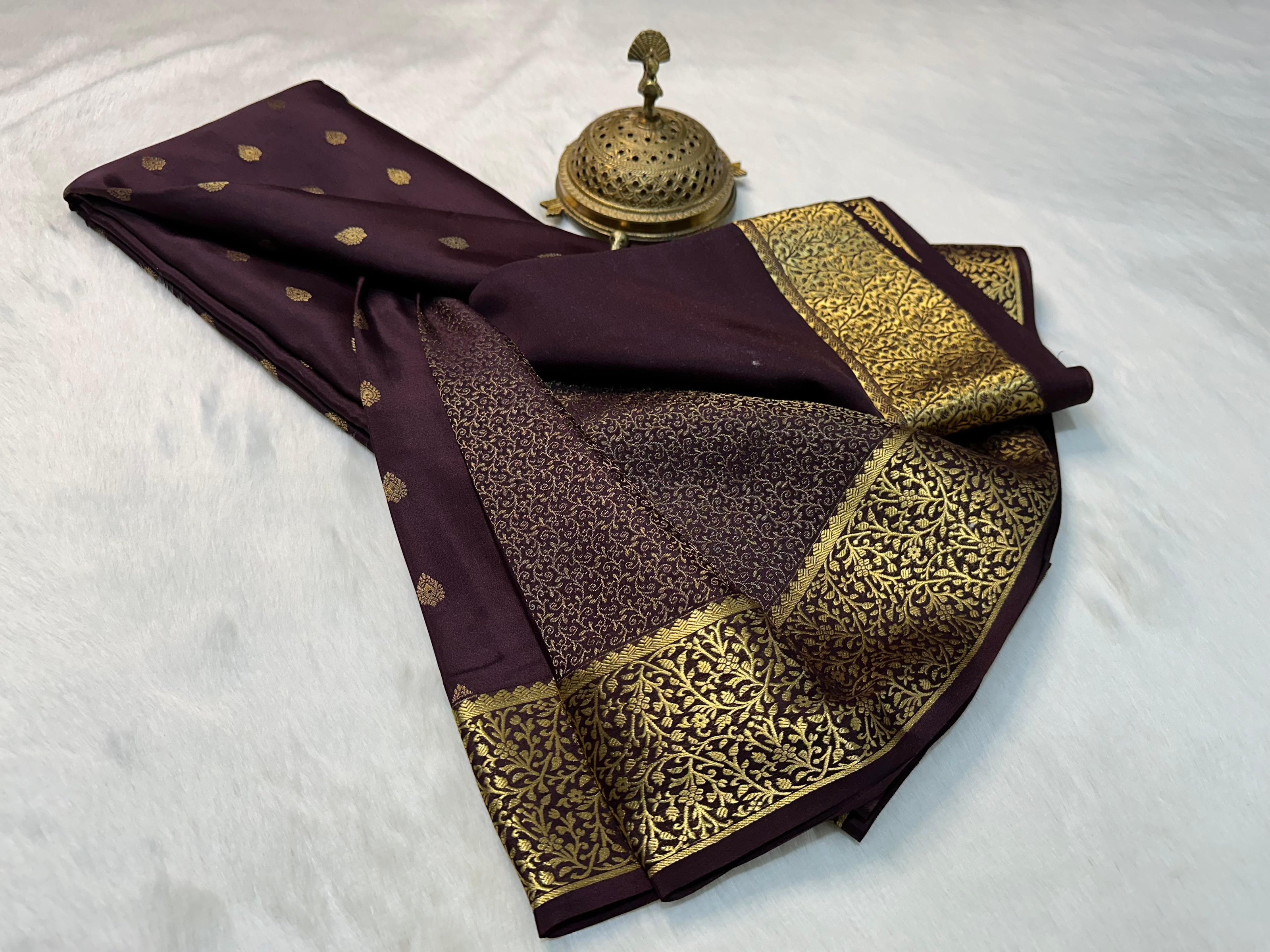 Beautiful Pure Brocade Mysore silk sarees