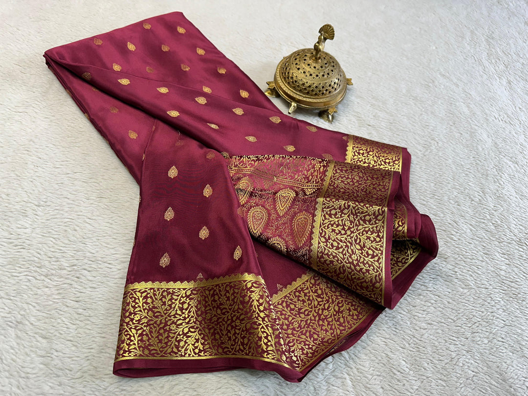 Beautiful Pure Brocade Mysore silk sarees