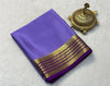 Heritage Purple Mysore Silk Saree Traditional Soft Drape
