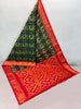 Silken Beauty with ikkat Silk Saree of  Made to Mesmerize